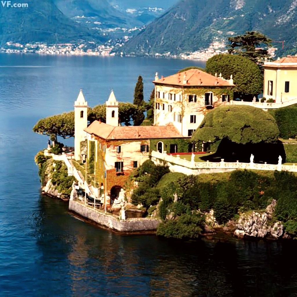 особняк на живописном берегу озера Комо в Италии