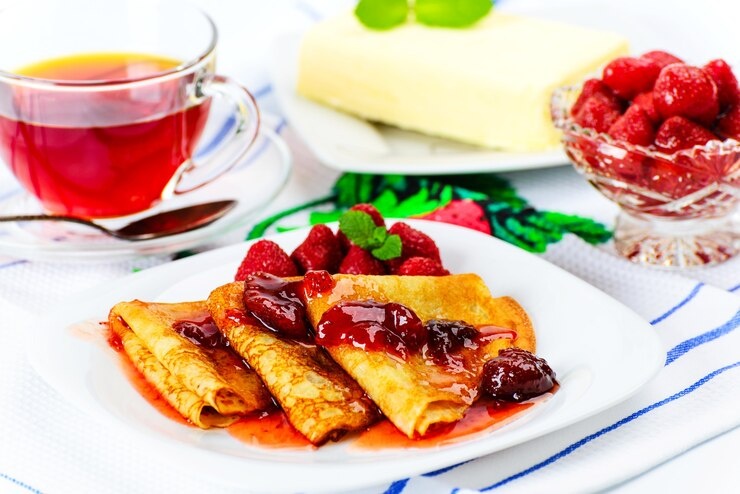 Блинчики с вареньем