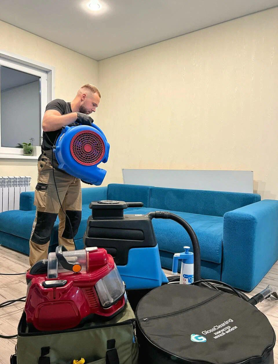 Химчистка дивана на дому в Ярославле, чистим и сушим сушильными установками.