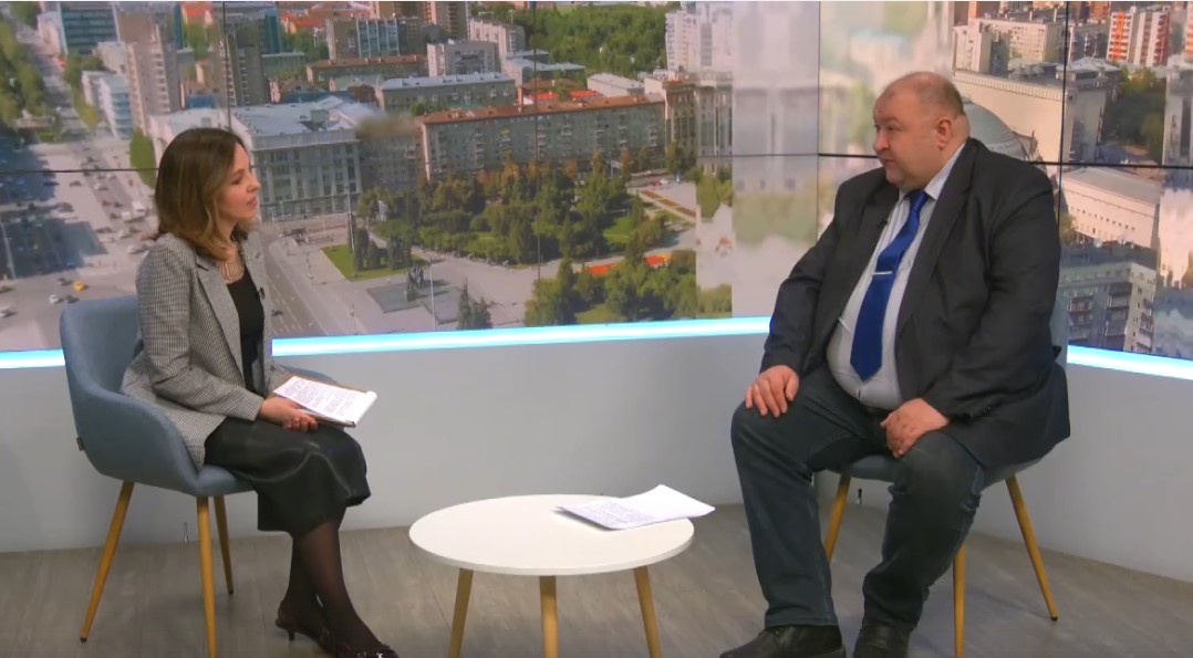 Марина Аверина и Александр Белоусов. Скриншот: видео nsknews.info