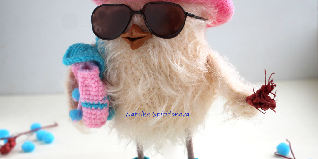 Схема вязания совушки в очках (Этап 2)