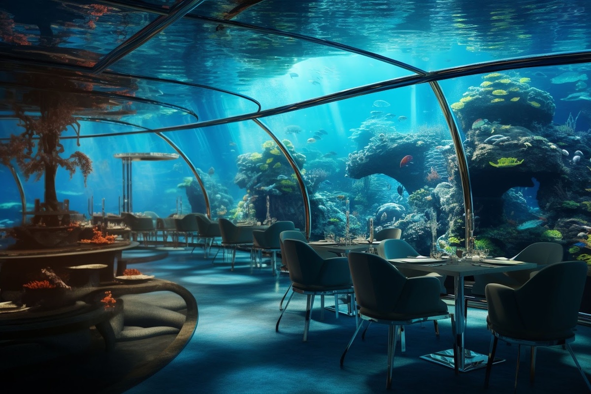 Представьте, что вы наслаждаетесь ужином, сидя под водой, окружёнными морскими обитателями! В этом ресторане вы не только попробуете изысканные блюда, но и увидите мир подводных глубин через стеклянные стены. Это не просто ужин — это погружение в другой мир!