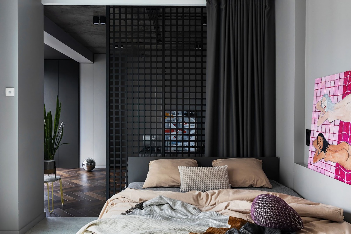 На фото: интерьер квартиры 45 кв.м, ЖК «Минск Мир». Дизайнер: Галина Лисицкая; фотограф: Виталина Ворошкевич