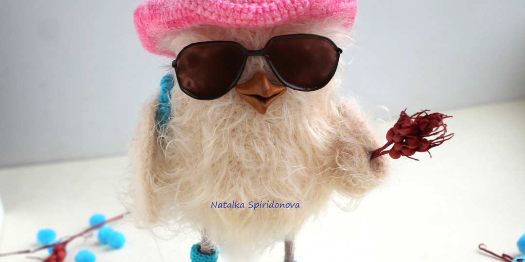 Схема вязания совушки в очках (Этап 3)