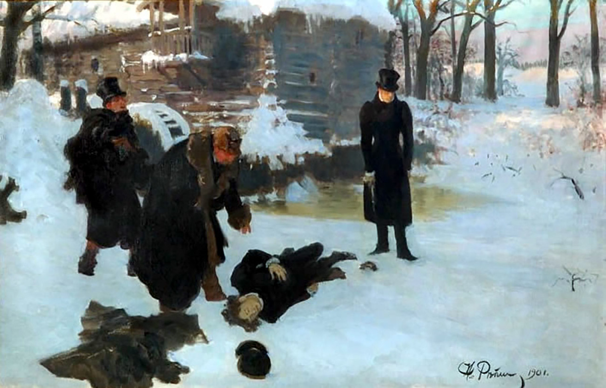Дуэль Онегина с Ленским (с) Илья Репин