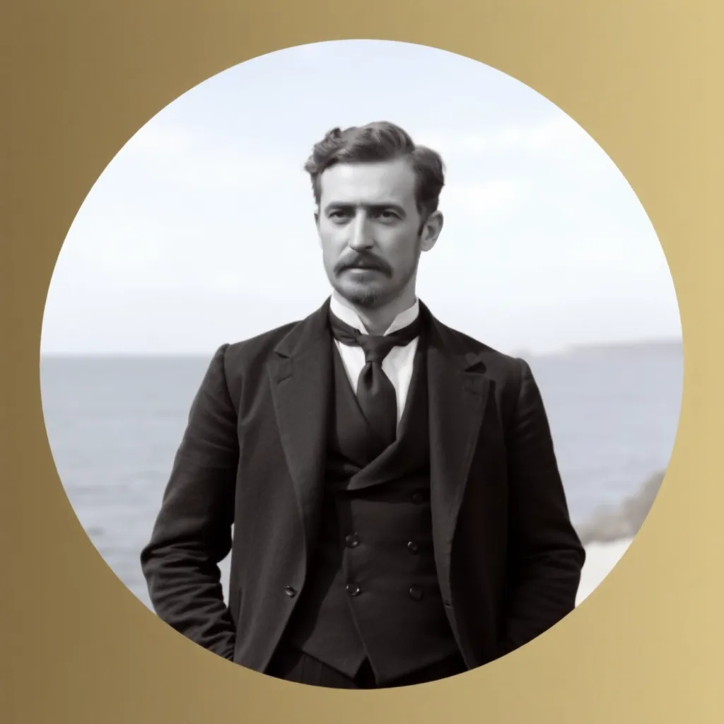 Йорн Мертенс-Бехтольдт на берегу Балтийского моря