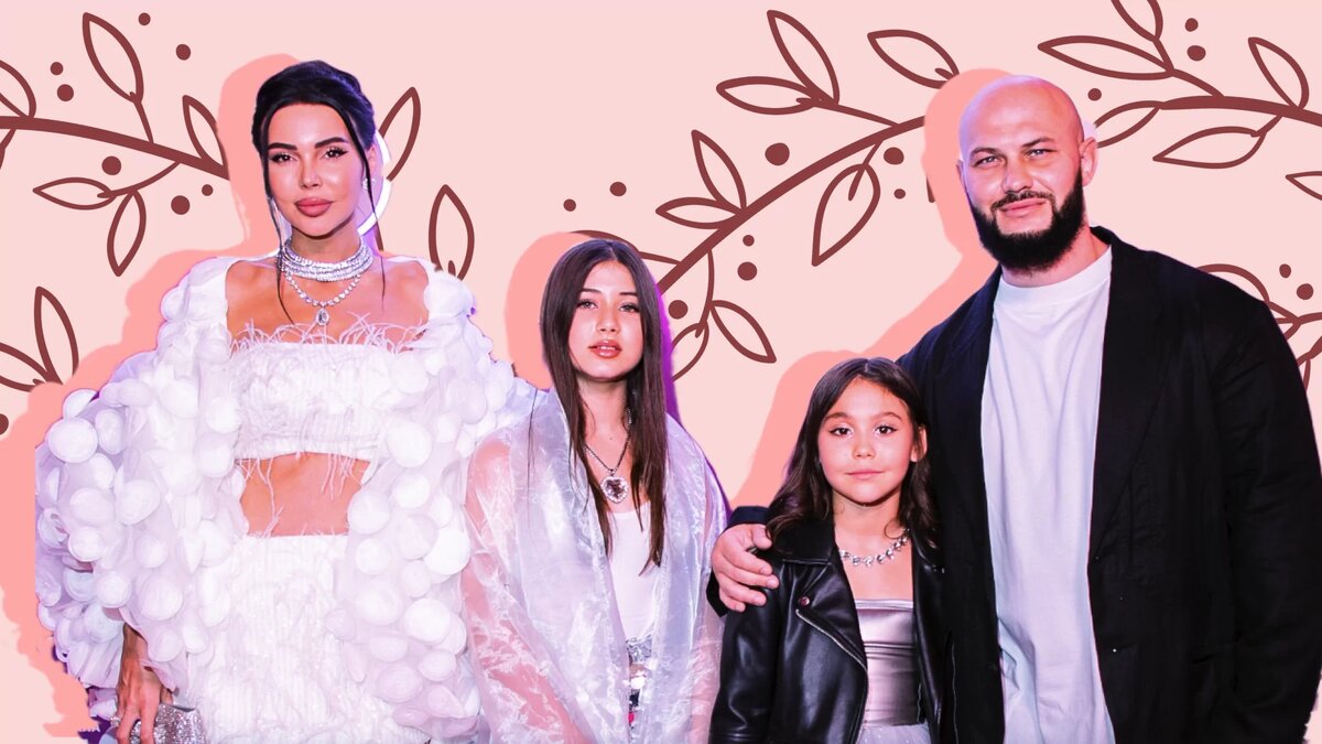 Оксана Самойлова, Джиган и дети. Фото: Пресс-служба «Русской Медиагруппы»