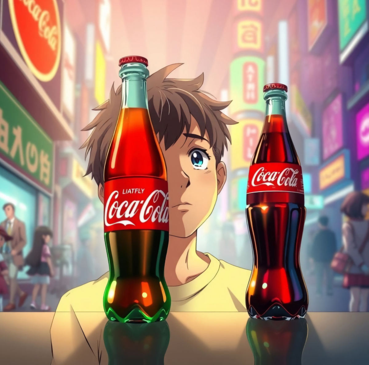 Нейросеть не шарит за нашу добрую колу и не смогла сгенерировать ту картинку что я хотел..