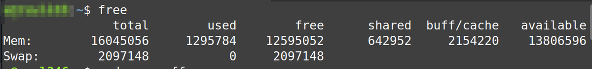 Первоначальное объём swap файла