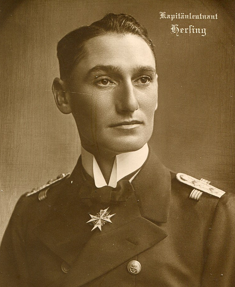 Командир U-21 - капитан-лейте­нант Отто Херзинг