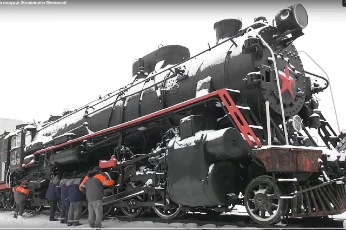    В Воронеже реставрируют памятник-паровоз серии ФД «Феликс Дзержинский»