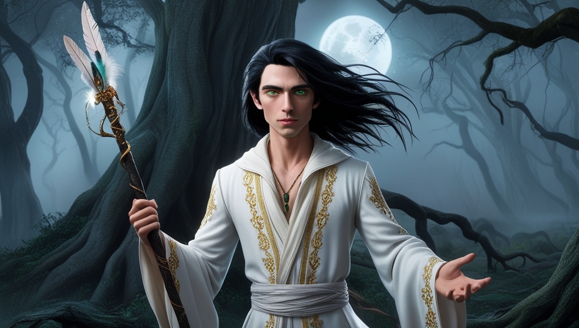 Молодой маг, рисунок созданный автором