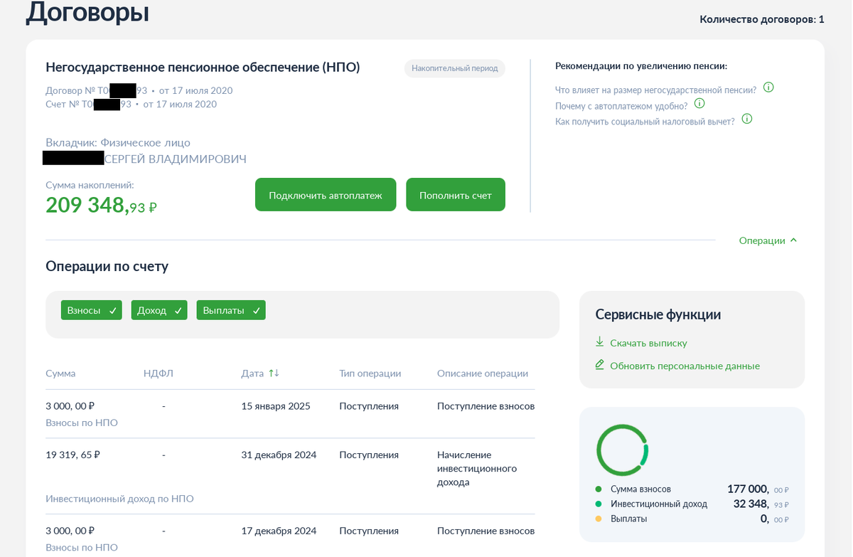 Личный кабинет в НПФ Достойное будущее