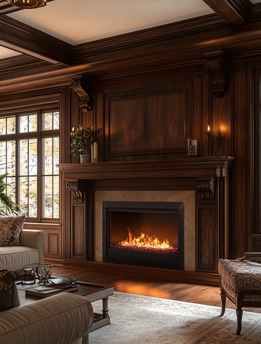    Создайте уют и стиль с электроочагом RealFlame Majestic Lux: комфорт, экономия и элегантный интерьер для вашего дома Kamin