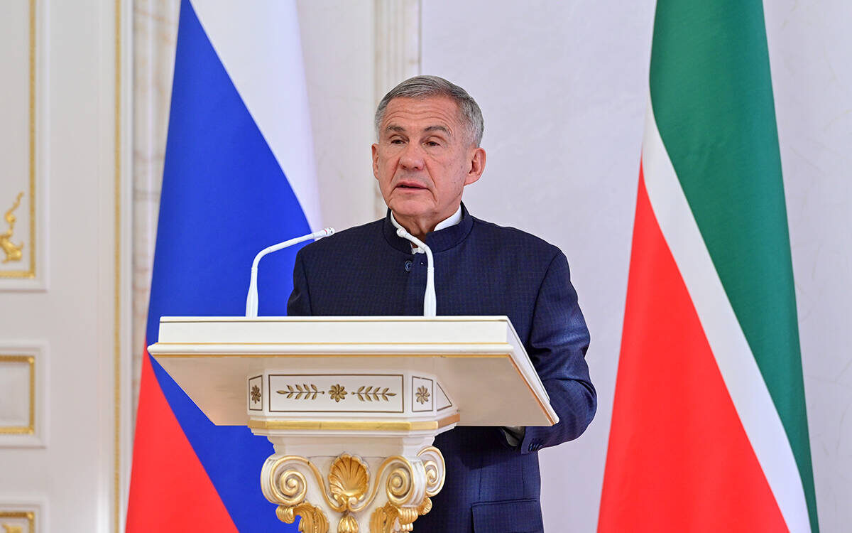 Рустам Минниханов: «Сегодня академическое сообщество республики находится на острие решения задач, стоящих перед отечественными учеными»Фото: rais.tatarstan.ru