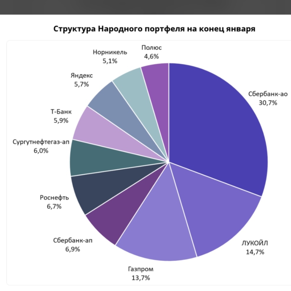Состав народного портфеля январь 2025.