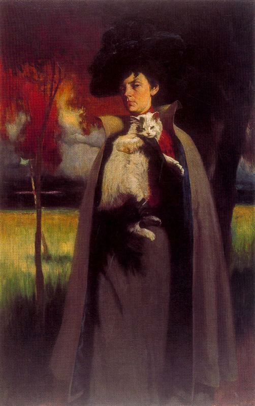 Д.Н.Кардовский. Мария Афанасьевна Хрущёва. 1900. Музей Соломона Гуггенхайма в Нью-Йорке.