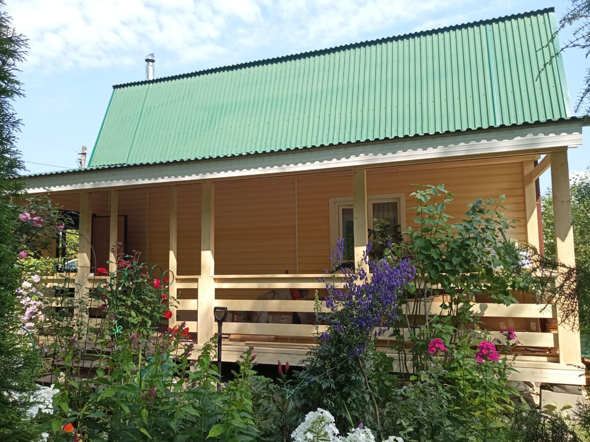 Пристройка террасы работа СК «Дом Бобра»