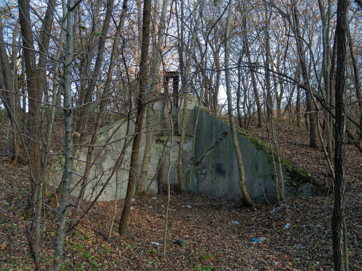 Остатки гидротехнических сооружений озера.