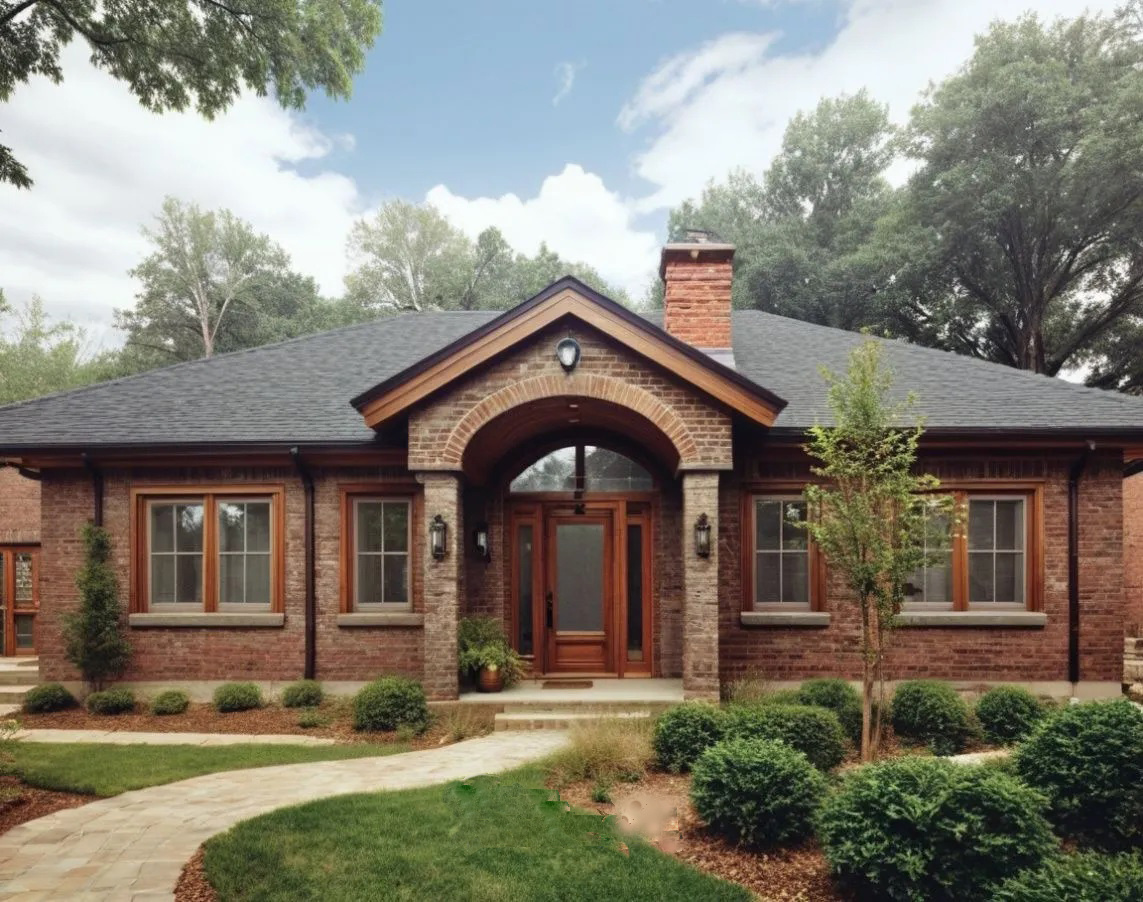 Классический одноэтажный дом