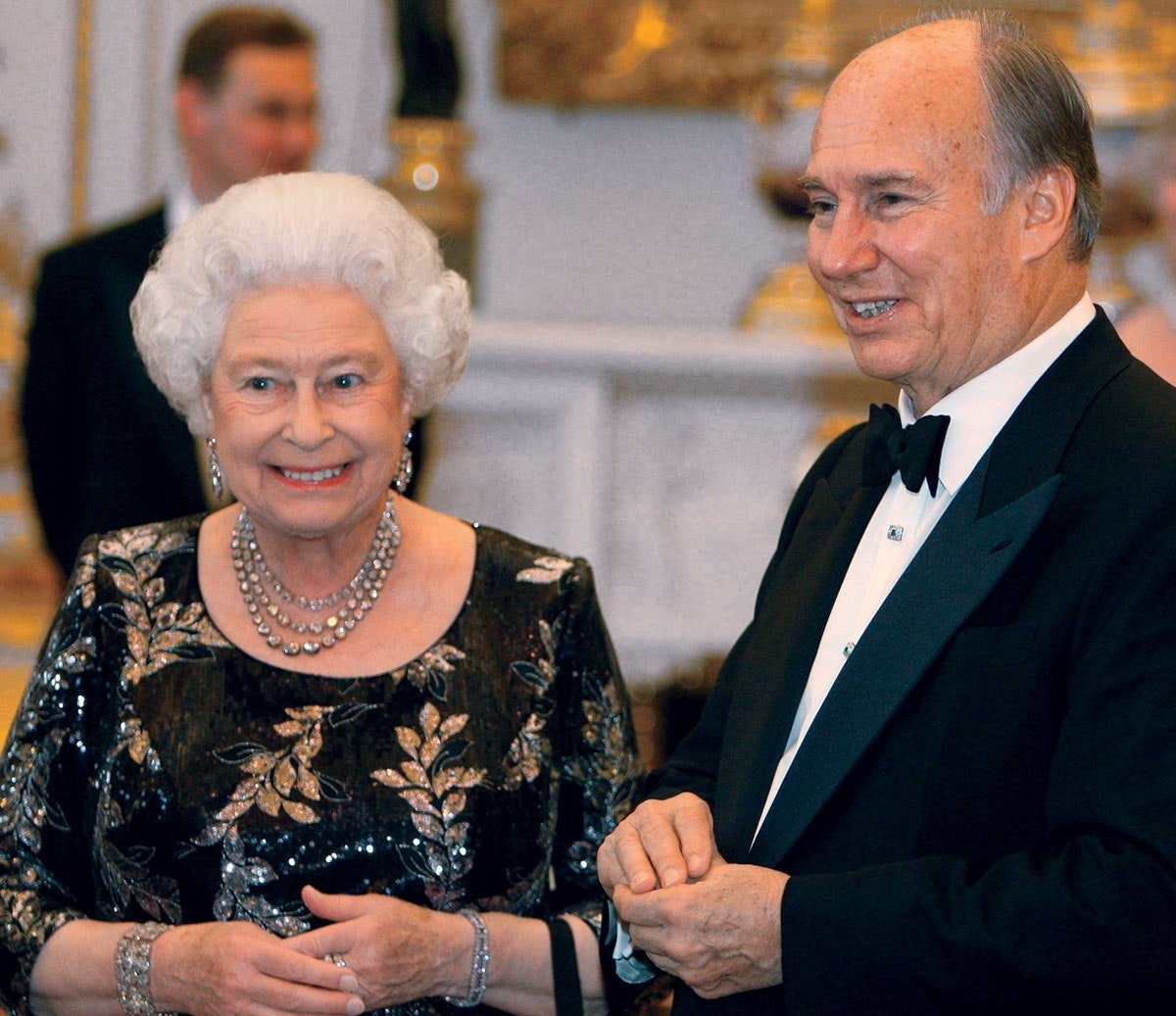 Елизавета-II и Ага-Хан -IV