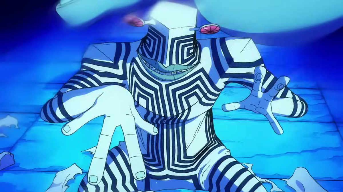 Кадр из аниме "Дандадан"