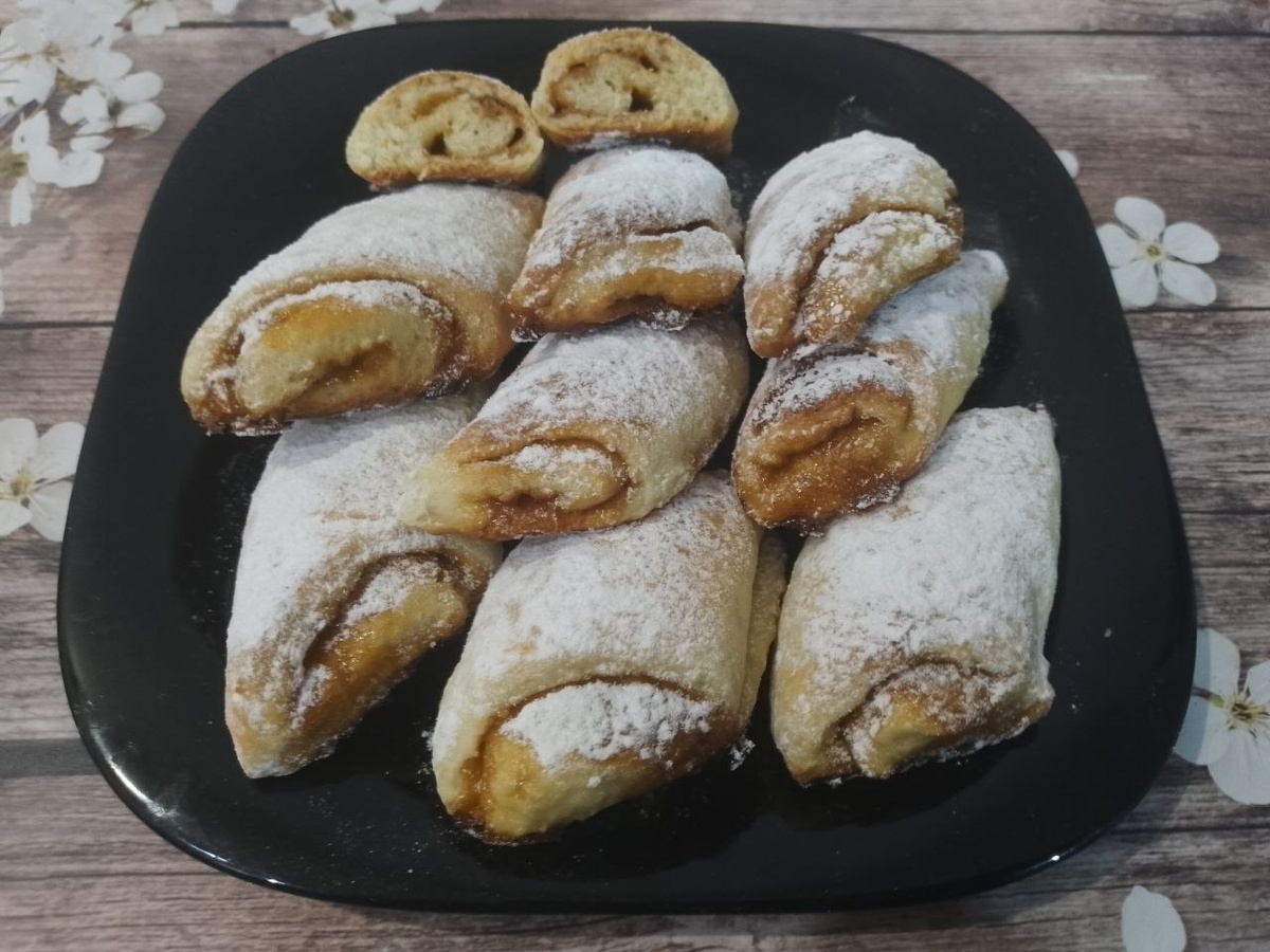 Творожное печенье с начинкой