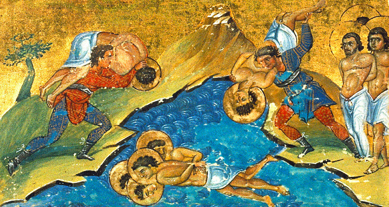    МУЧЕНИКИ АНАНИЯ И ПЕТР И С НИМИ СЕМЬ ВОИНОВ. ФОТО: WWW.PRAVOSLAVIE.RU