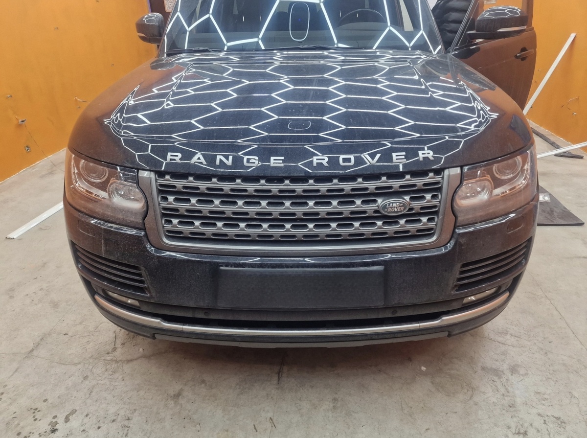 До установки фар и решетки