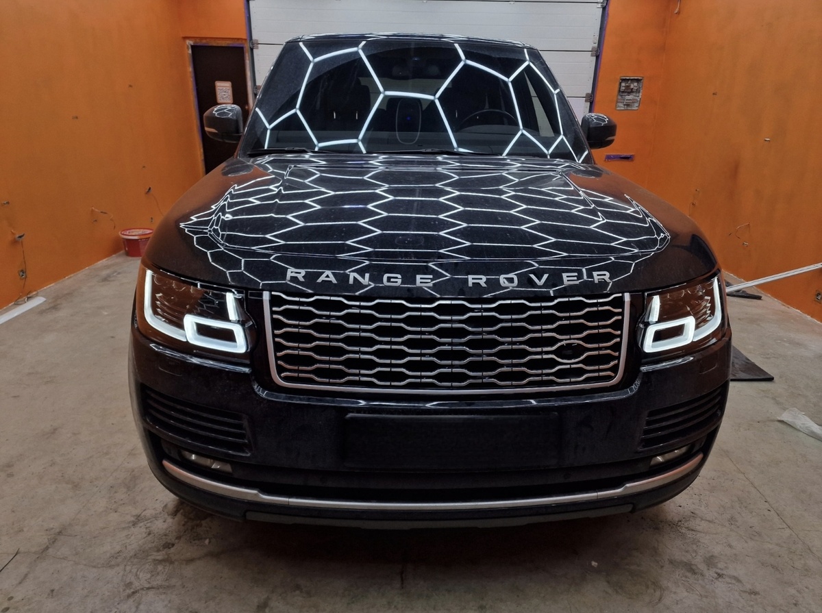 После установки фар и решетки