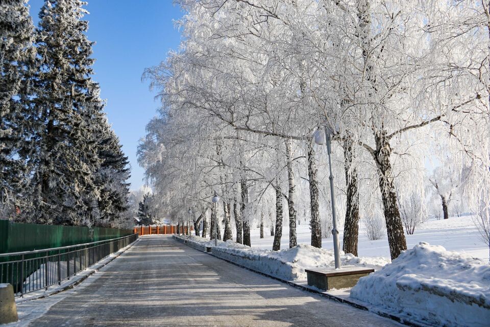    Зима в Барнауле. Снег. Погода.. Источник: Виталий Барабаш