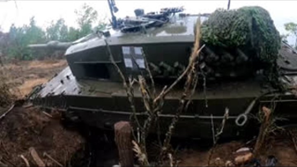 Среди разбитых тяжелых вооружений в основном иномарки. Снова немецкие танки чадят на российских просторах.