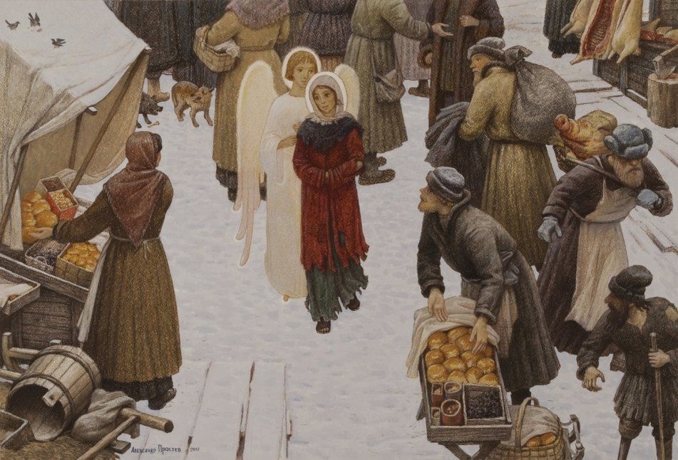 Житие блаженной Ксении Петербургской на картинах Александра Простева. ЛИСТАЙТЕ ГАЛЕРЕЮ С ФОТО ВПРАВО! Фото из свободных источников в Интернете.