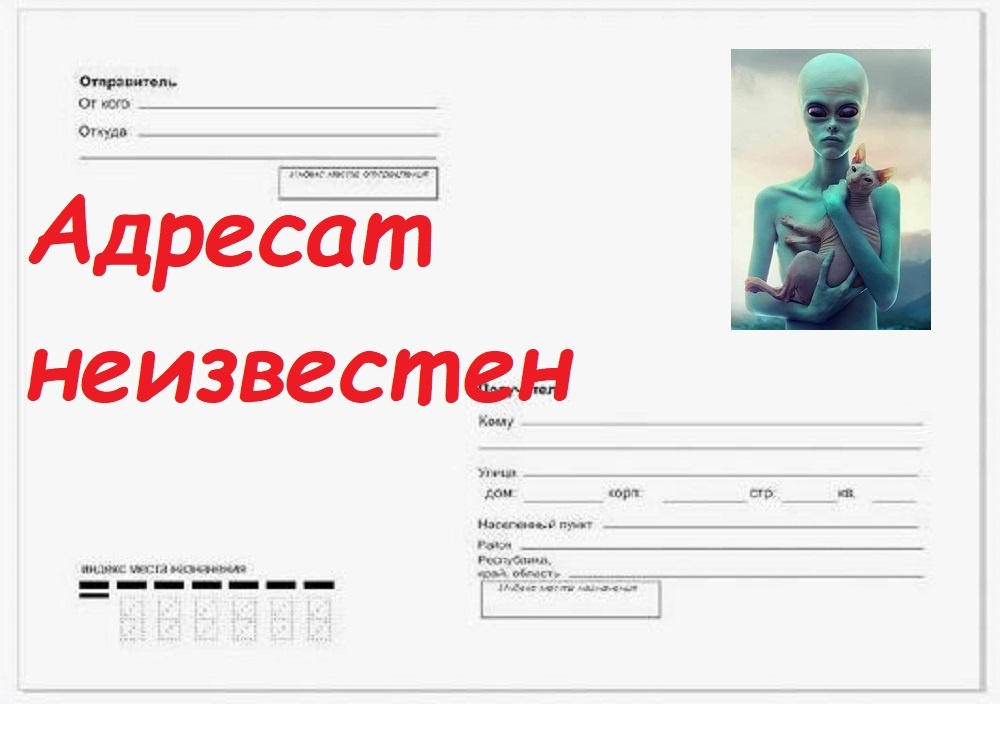 И если отправитель то зелёное существо, что на конверте.... Подумайте несколько раз..., стоит ли вам это читать...