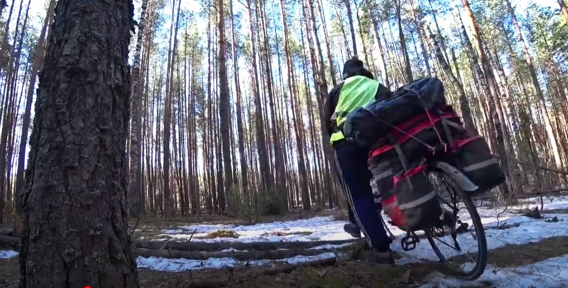 Фото, на следующий день. Выбираюсь на дорогу.