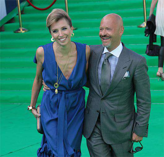 Федор Бондарчук с супругой Светланой на открытии московского кинофестиваля, 2011 год. 