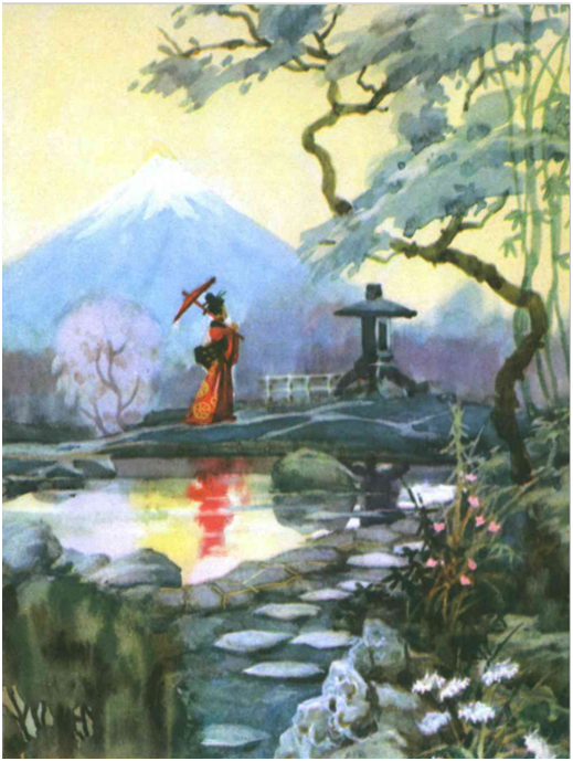 Японский парк. 
Источник: https://www.alexandra-goryashko.net/choise_book/botanic_books/verzilin_sady_i_parki.pdf
