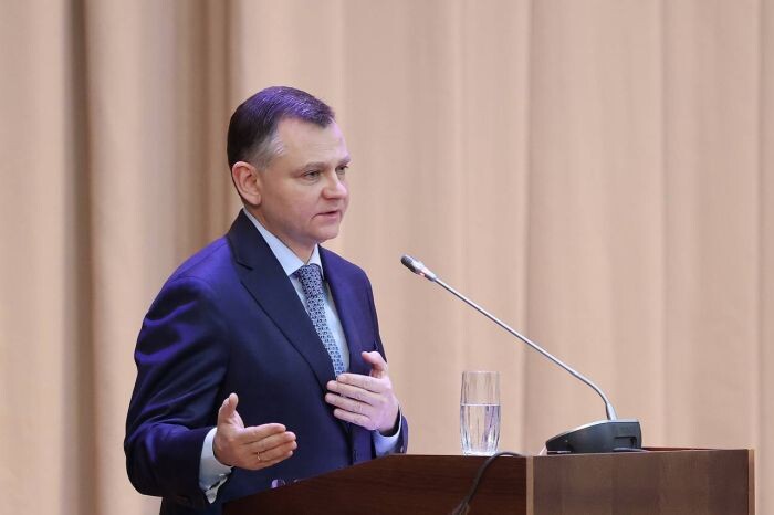    Врио губернатора Ростовской области Юрий Слюсарь. Фото: Telegram-канал политика