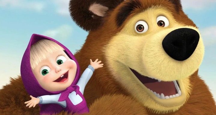 Обложка мультсериала "Маша и Медведь"