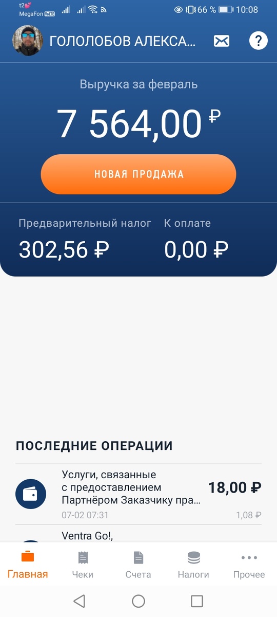 Мой доход за 7 дней февраля