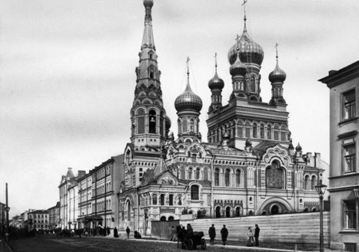 Храм Покрова Пресвятой Богородицы на Боровой города Санкт-Петербурга. 1910 год.