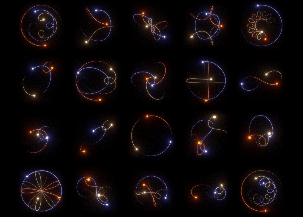 Периодические решения «задачи трех тел»