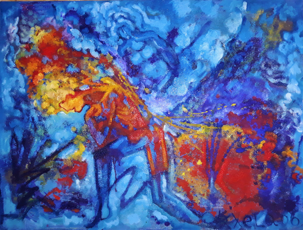 Александр Кацалап "Сизифов труд". Холст, см. техника. 75х100. 2006.