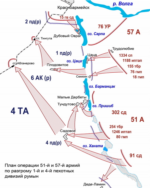 План операции 51-й и 57-й армий по разгрому 1-й и 4-й румынских пехотных дивизий