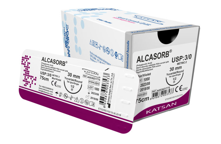 Шовный материал Полигликолид (ALCASORB). KATSAN