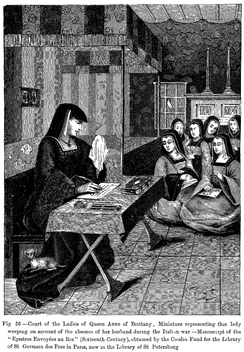 Анна Бретонская в окружении фрейлин