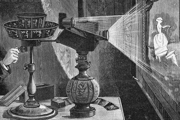 Праксиноскоп в действии