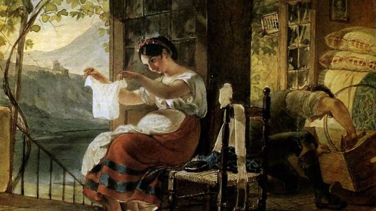 Карл Брюллов «Итальянка, ожидающая ребёнка», 1831г