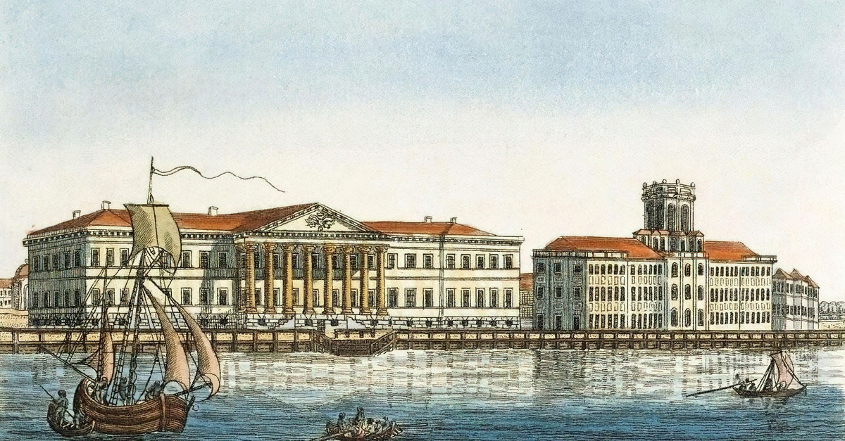 Вид на Академию в XVIII веке. Источник ipbr.org