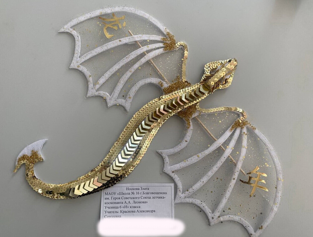 Фото работы Носковой Златы, получившей Диплом II степени в 2024 г. 